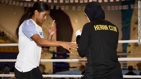 Featherweight boxer Ramla Ali looks to break barriers in Saudi Arabia’s first ever female fight