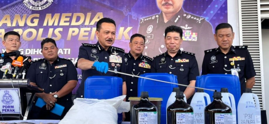 Five arrested, RM6.6mil worth of drugs seized in Perak