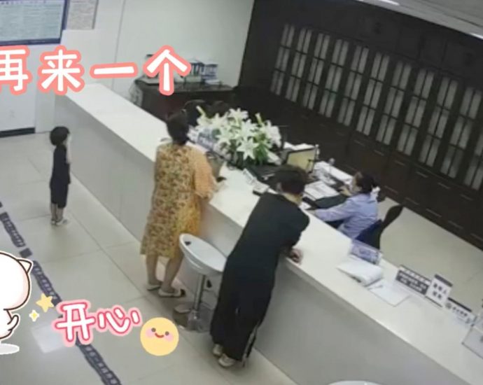 ‘How lovely he is’: adorable four-year-old Chinese boy delights millions for saluting policewoman helping him get identity card