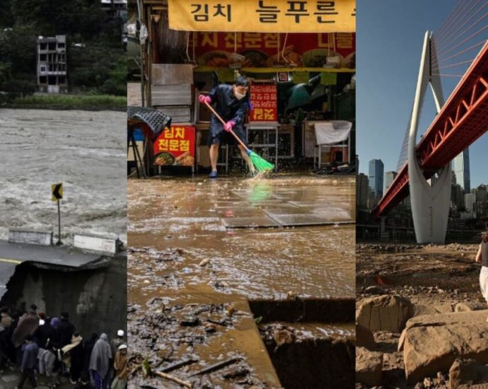 In pictures: Extreme weather in Pakistan, South Korea and China highlight impact of climate change