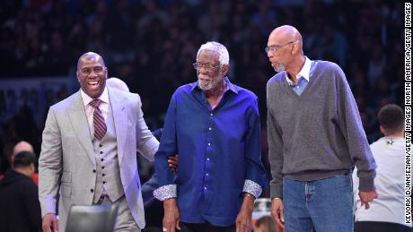 Late NBA great Bill Russell ‘leaves a giant example for us all,’ says Kareem Abdul-Jabbar