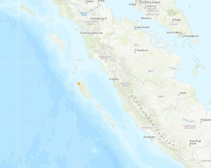 Magnitude 5.8 earthquake strikes near Pariaman, Indonesia: USGS