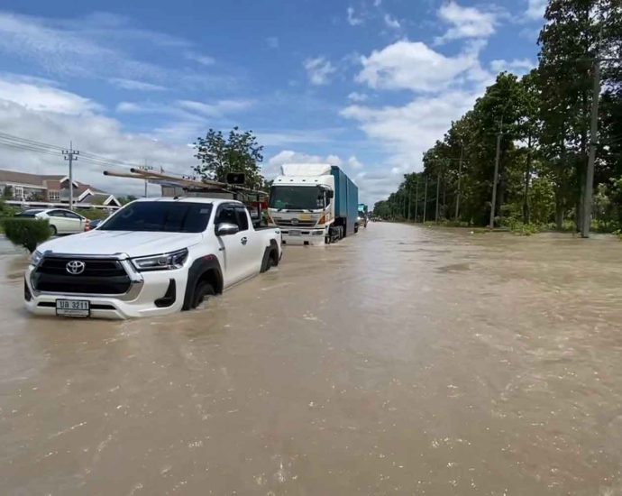 Mitrapap highway flooded in Khon Kaen