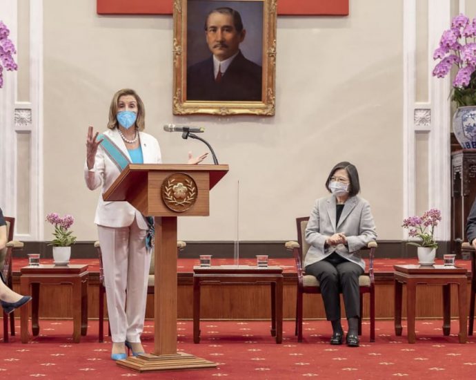 Pelosi pledges solidarity with Taiwan as China holds military drills, vents anger