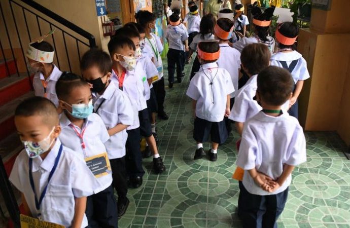 Philippine students return to school for first time since Covid