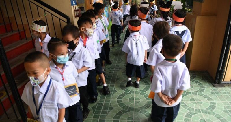 Philippine students return to school for first time since Covid