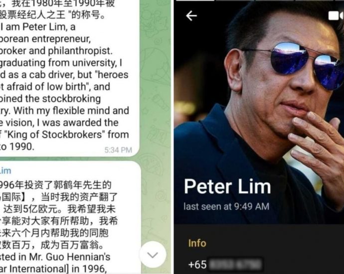 Police reports made over scammers allegedly posing as businessman Peter Lim