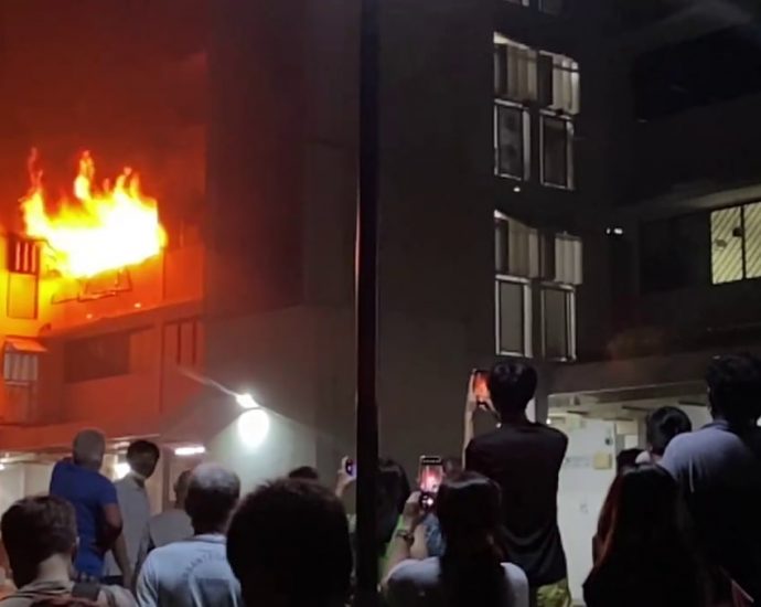 Residents evacuate after fire breaks out at Toa Payoh flat