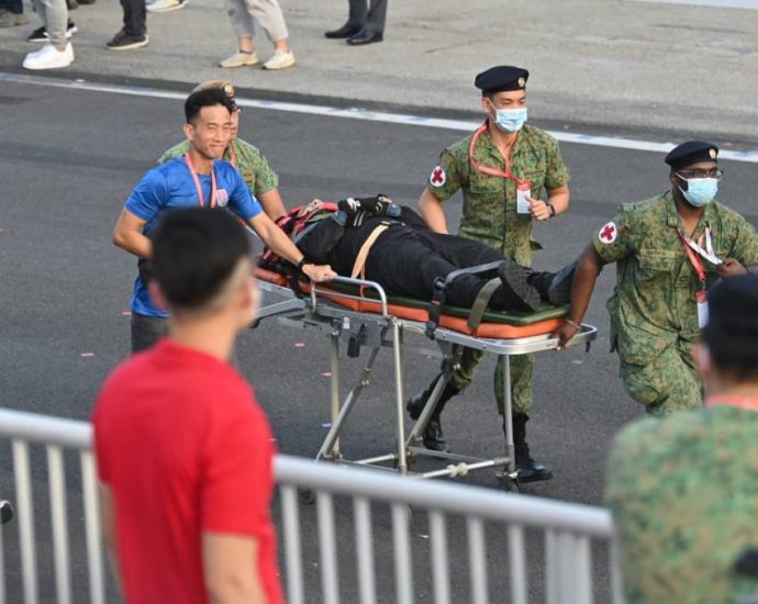 SAF conducts risk assessment of parachute jumps after Red Lions parachutist’s hard landing