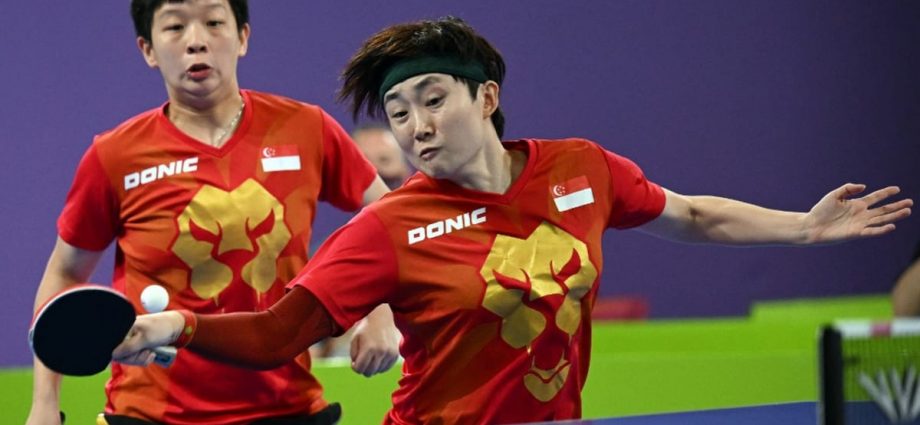 Singapore’s Feng Tianwei and Zeng Jian win table tennis doubles gold at Commonwealth Games