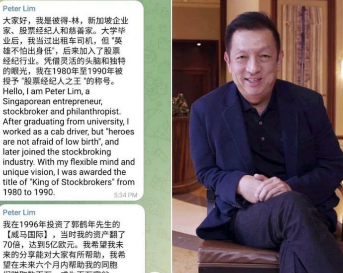 S’pore billionaire Peter Lim’s name, image used in online chats by impersonator; police reports filed