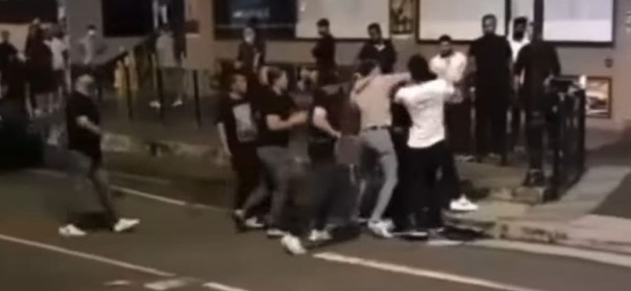 Three men arrested after fight along Orchard Road