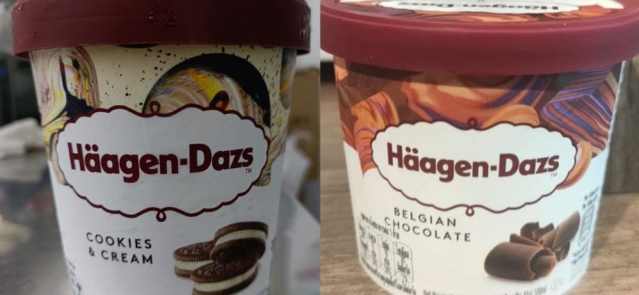 Two Haagen-Dazs ice cream products recalled due to presence of pesticide