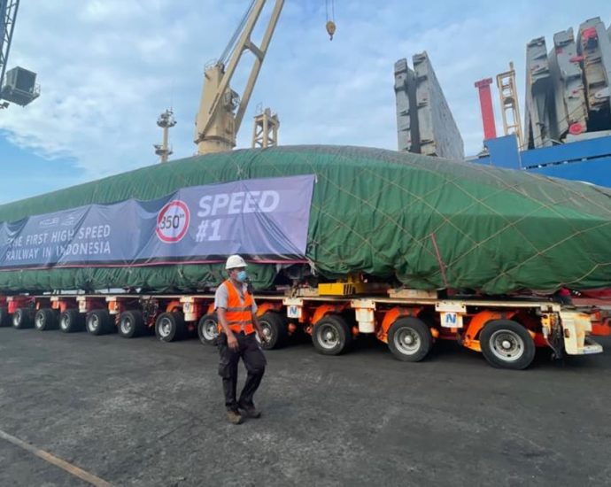 China-made trains for Indonesia’s first high-speed railway arrive in Jakarta