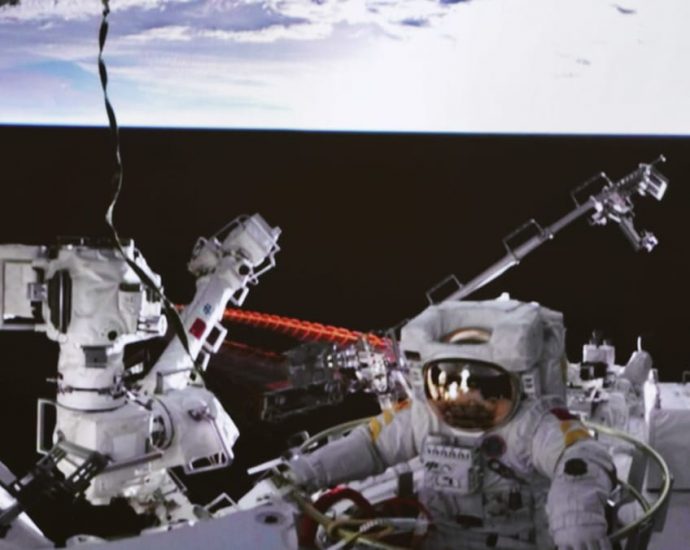 Chinese astronauts go on spacewalk from new station