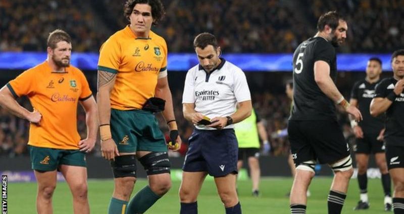 Darcy Swain: Australia lock banned for six weeks for Quinn Tupaea clear-out