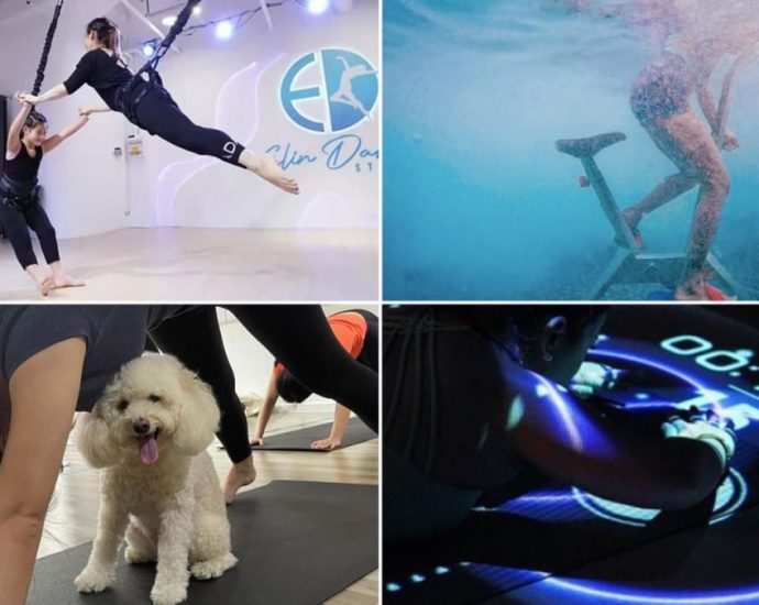 Five on Friday: 5 unusual workouts – from indoor ‘bungee’ to puppy yoga