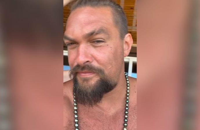 Jason Momoa shaves his hair for a cause