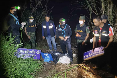 Meth pills seized from Mekong river bank