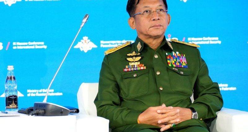 Myanmar junta chief makes another visit to Russia