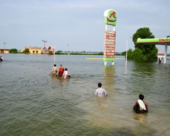 ‘Nobody knows where their village is’: New inland sea swamps Pakistan