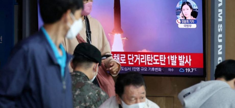 North Korea fires ballistic missiles, marking fourth in a week