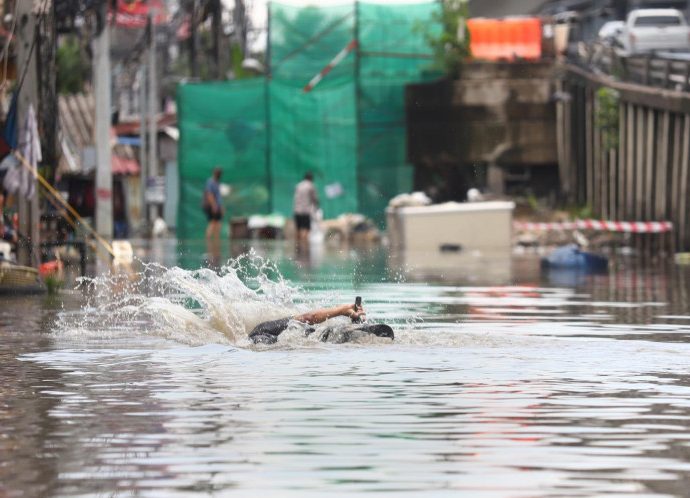 Record rain overwhelming city canals