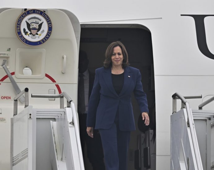 US VP Harris lands in South Korea after North Korea’s missile tests