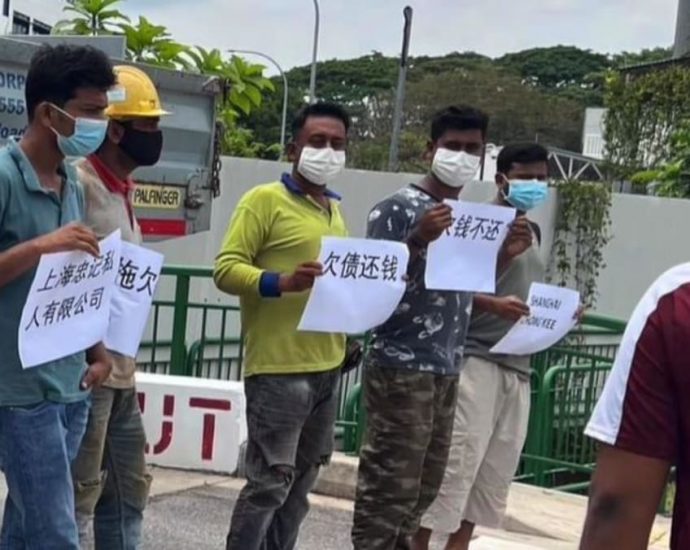 5 workers in Ang Mo Kio protest were owed salaries; payments settled in full by employer: MOM