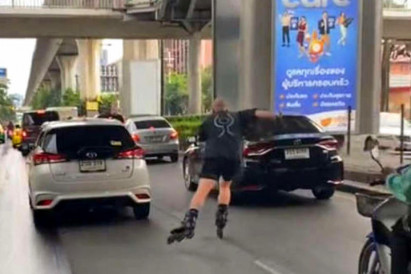 Canadian fined for rollerblading on city roads