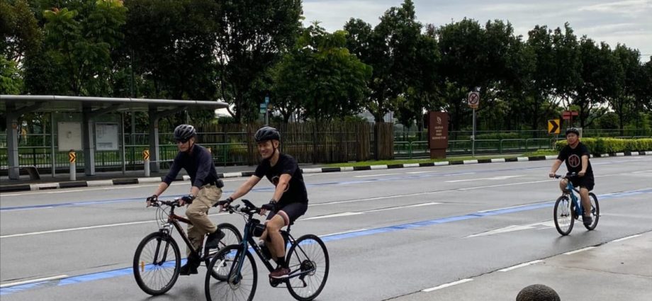 Cyclists get dedicated on-road cycling lane at Seletar under six-month trial