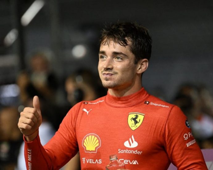 Ferrari’s Leclerc takes pole in Singapore Grand Prix as Verstappen fumes in eighth