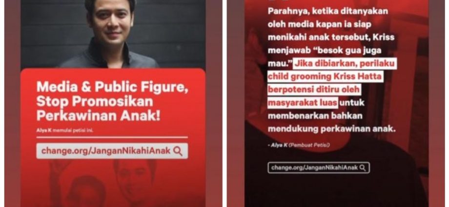 Indonesian actor Kriss Hatta, 34, reveals he’s dating a 14-year-old girl; plans to marry her after she finishes secondary school