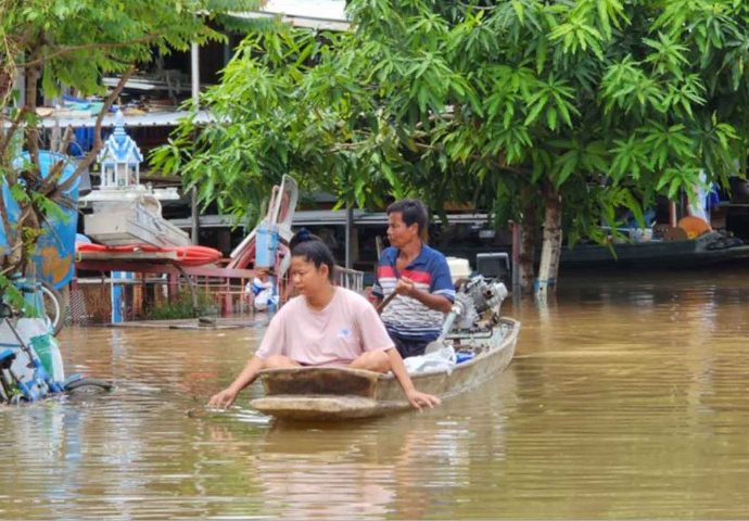 Nan River overflows to parts of Nakhon Sawan