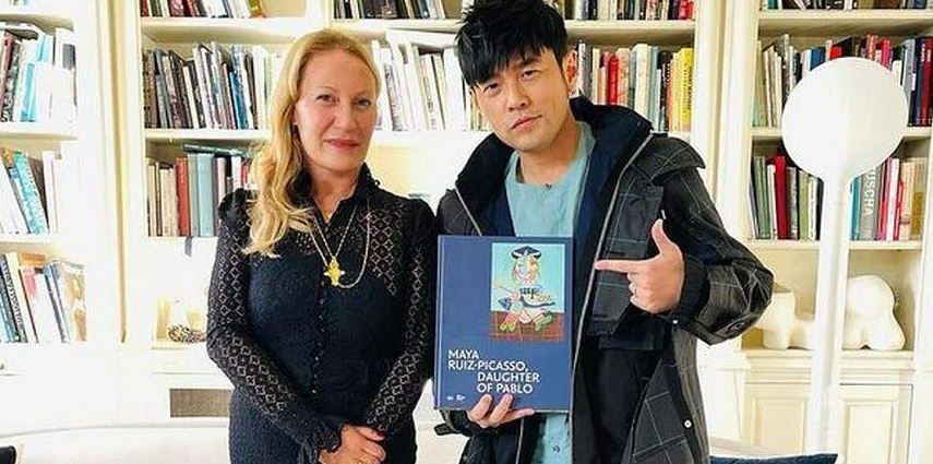 Singer Jay Chou meets Picasso’s granddaughter in Paris