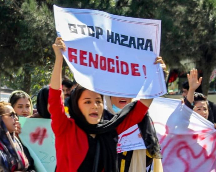 UN raises Kabul classroom bombing death toll to 35 as women protest ‘genocide’