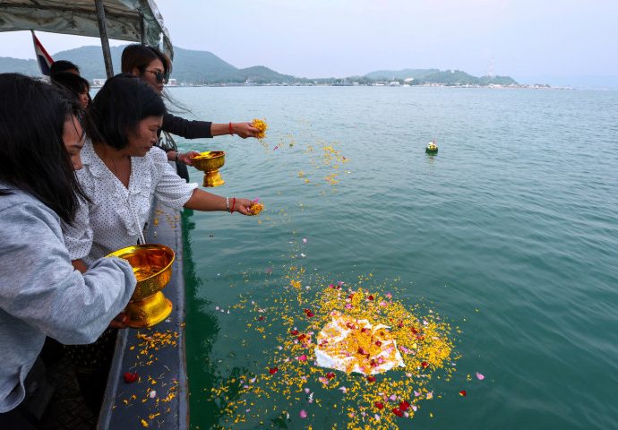 Nursery massacre victim makes final journey to the sea