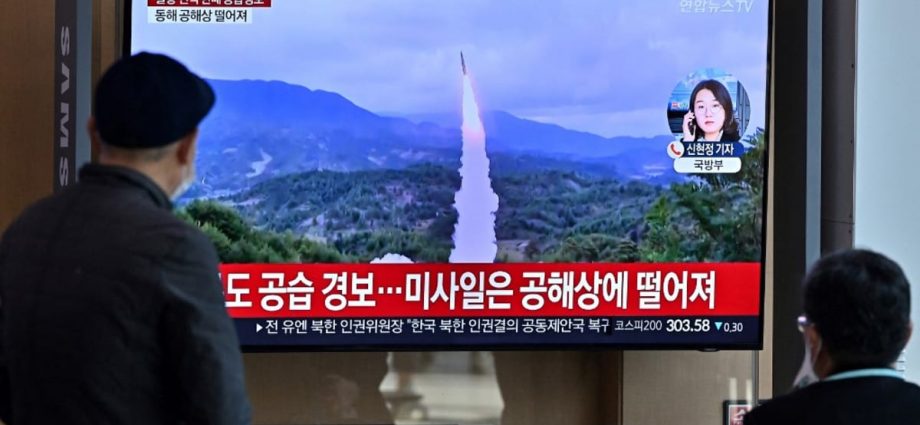 Why did North Korea fire a missile across the maritime border with the South?