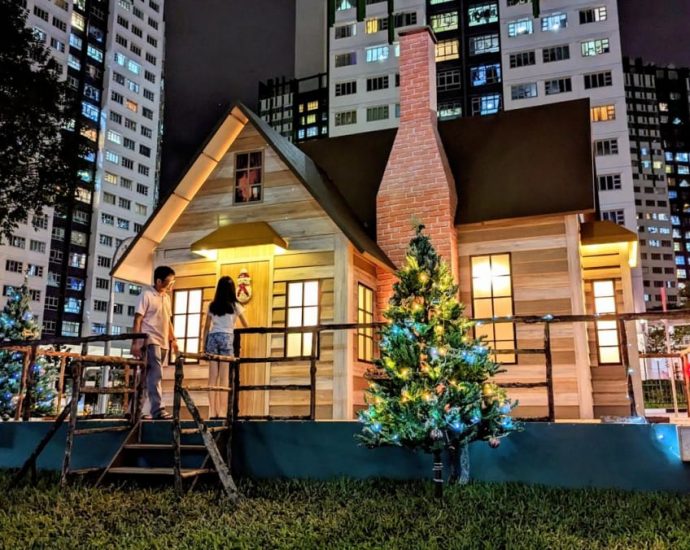 Christmas wonder returns to Woodlands with European-style wooden house, reindeers