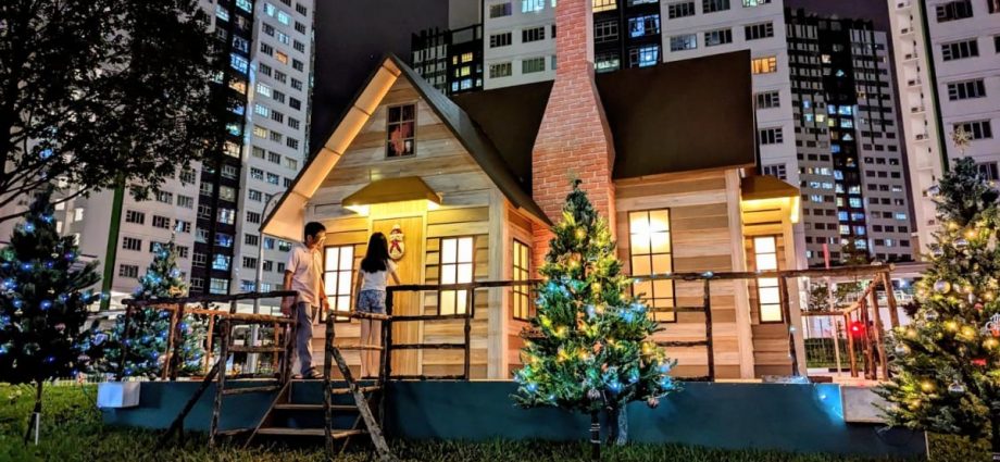 Christmas wonder returns to Woodlands with European-style wooden house, reindeers