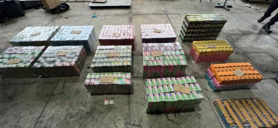 Nearly 30,000 e-vaporiser products seized from lorry carrying frozen chicken nuggets at Tuas Checkpoint