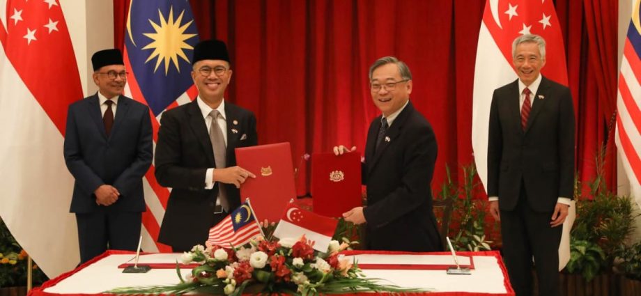 Digital, green economy cooperation among agreements signed during Malaysia PM Anwar's visit to Singapore