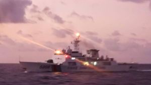 China points laser sharp threat at the Philippines