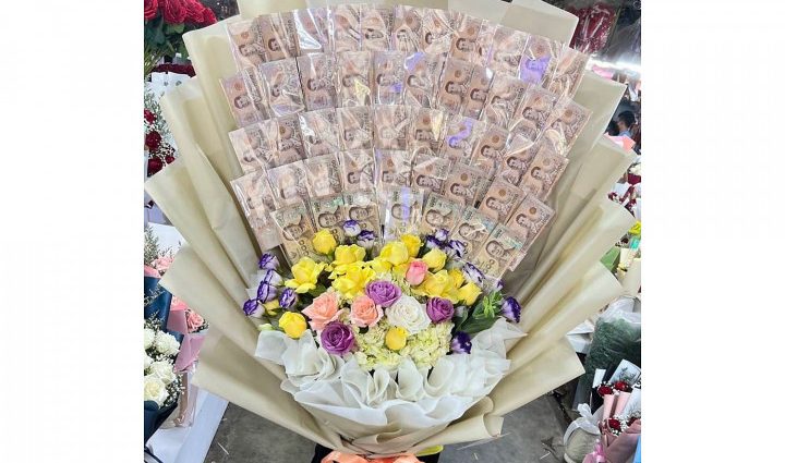 Delivery driver makes off with B50K money bouquet