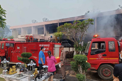 Fire damages data at district prosecution office