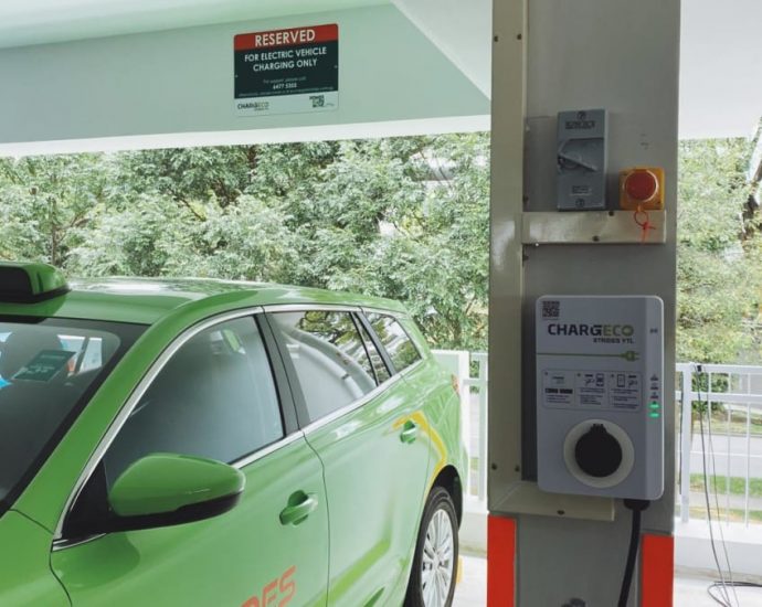 First EV chargers under large scale tender now in use; one-third of HDB car parks to get them by year-end