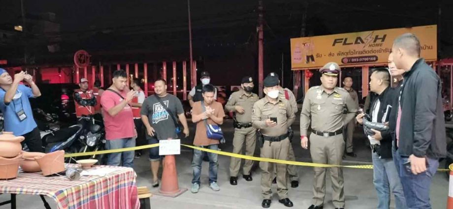 Korean shot in Pattaya food shop