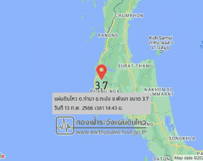 Minor quake shakes Phang-nga