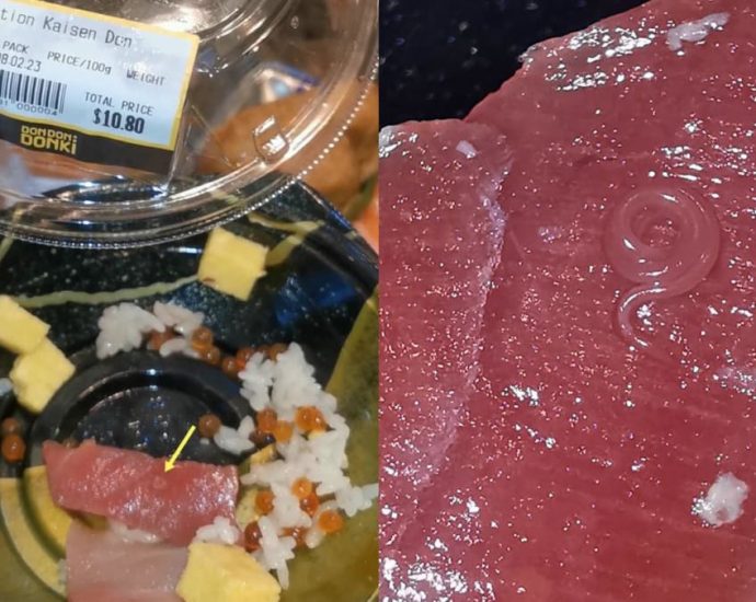 SFA says consuming raw fish can pose risks after parasitic worm found in Don Don Donki rice bowl