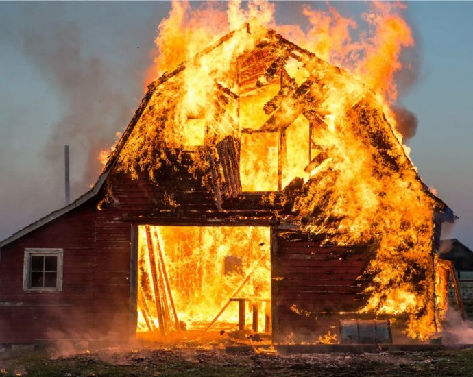 US Fed burns barn after horse has bolted